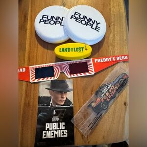 Movie memorabilia , funny people, land of lost, public enemies, fast furious